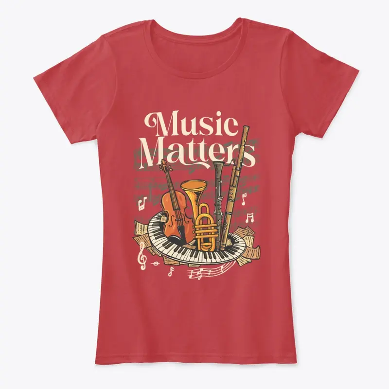 Women's Musical Instrument T-shirt
